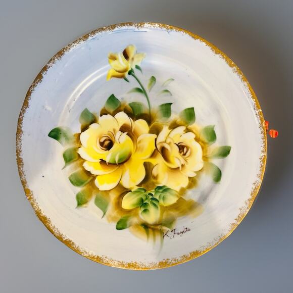 Vintage NORLEANS (Japan) Hand Painted 10 1/4” Collector Wall Plate Cottagecore - Picture 1 of 9